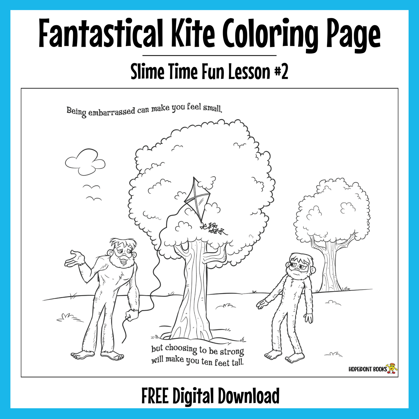 Buz's Fantastical Kite Coloring Page