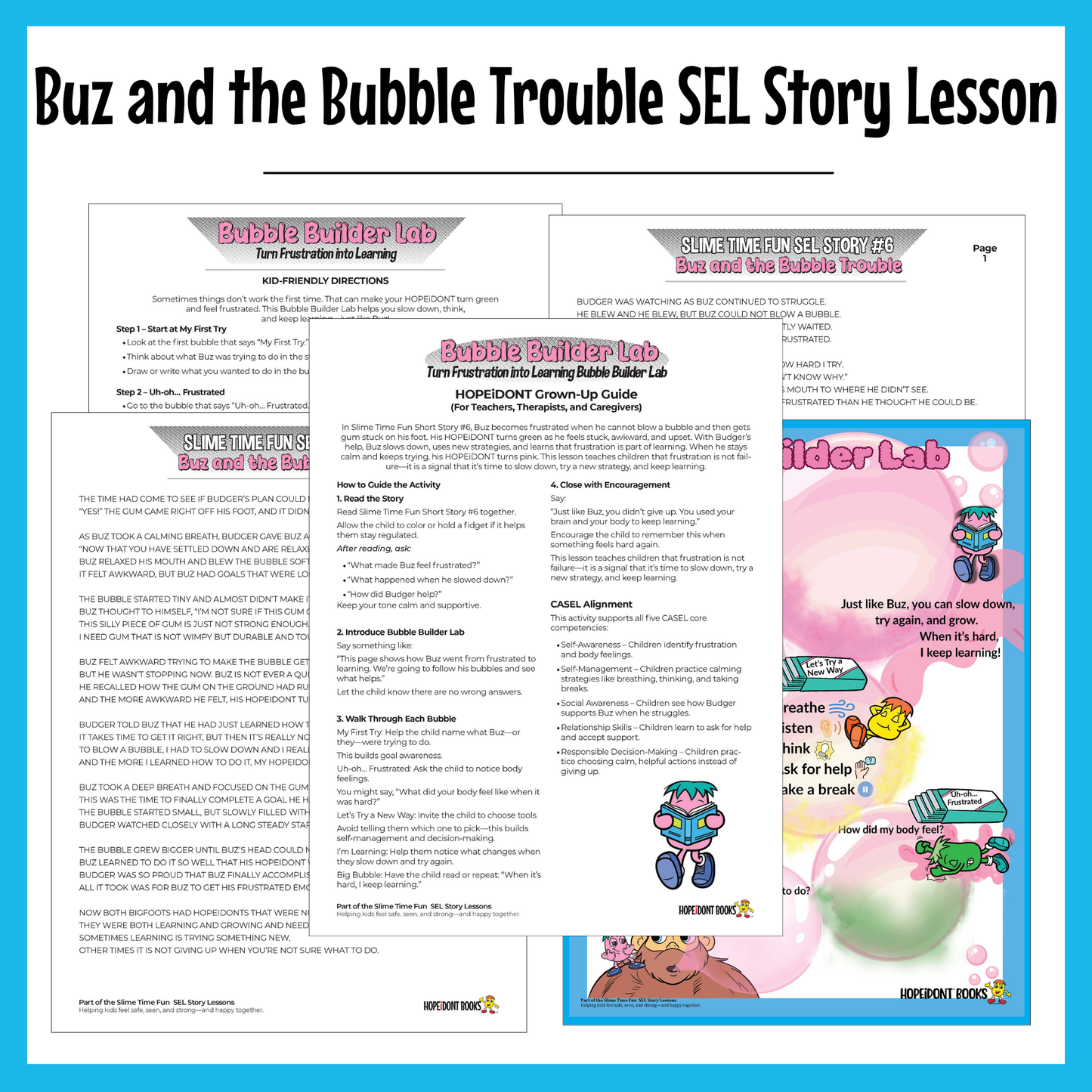 Bubble Builder Lab SEL Story Lesson