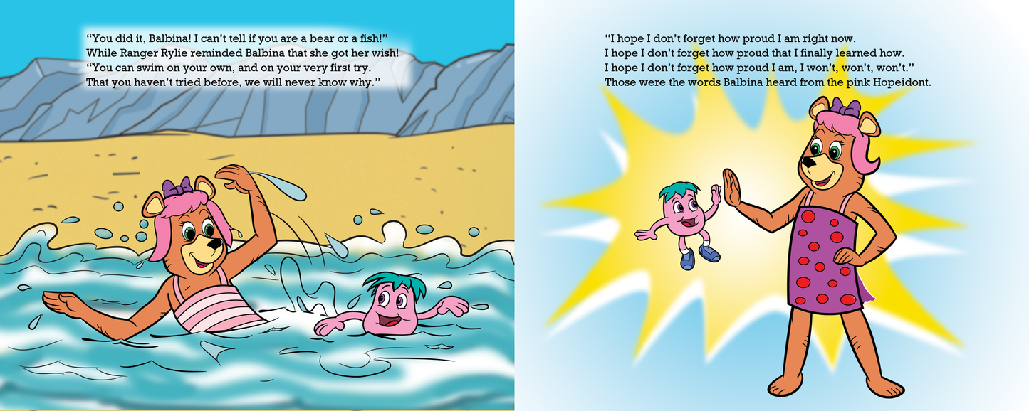 PRE-ORDER BALBINA THE BEAR LEARNS TO SWIM