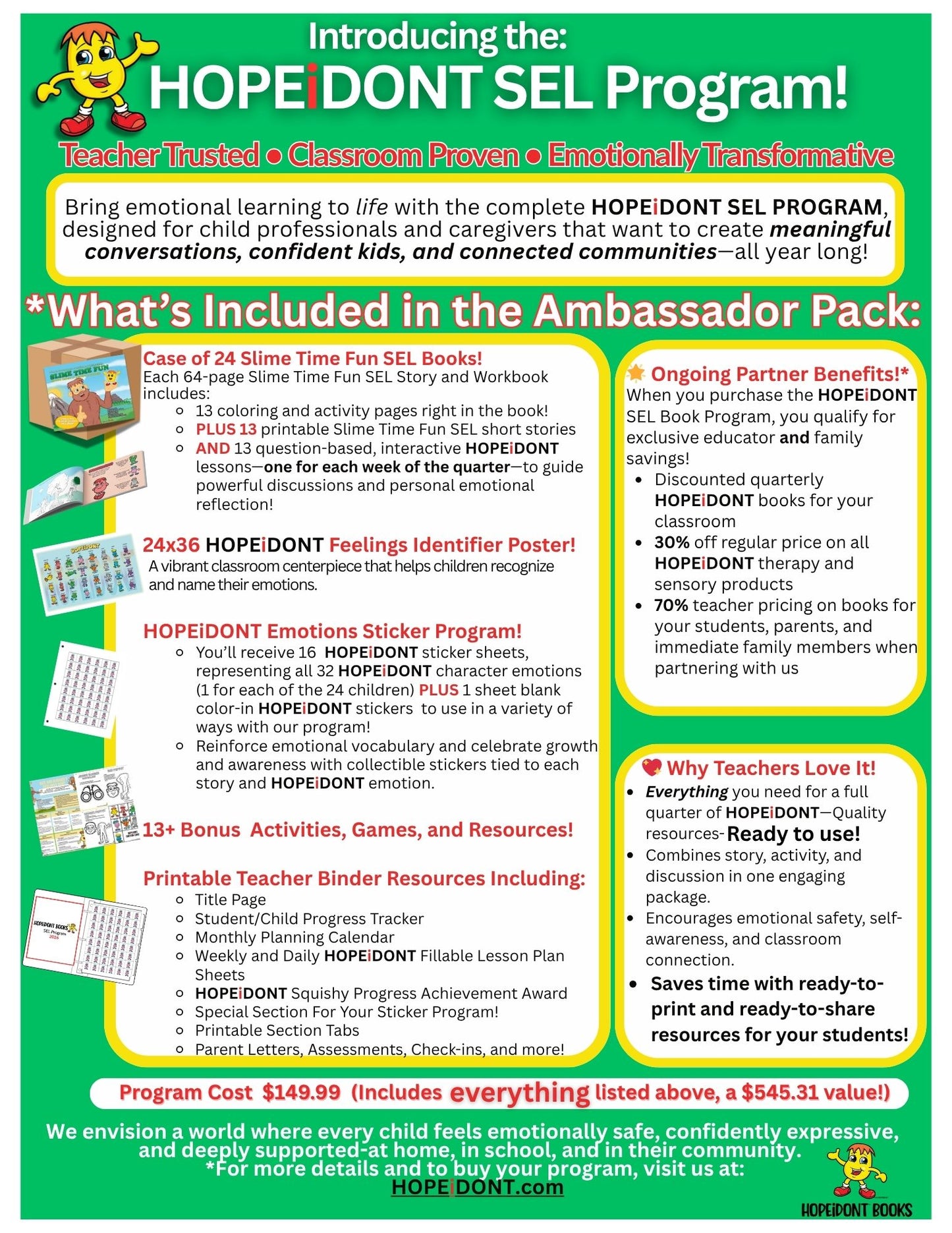 HOPEiDONT Teacher Ambassador Program