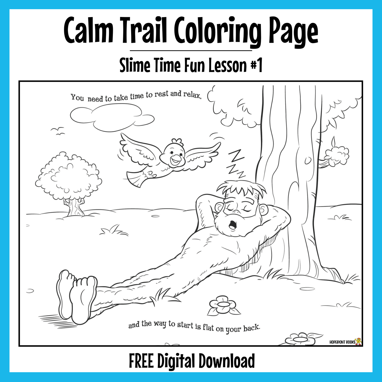 Buz's Calm Trail Coloring Page