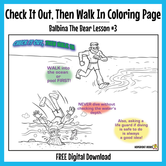 Check It Out, Then Walk In Coloring Page