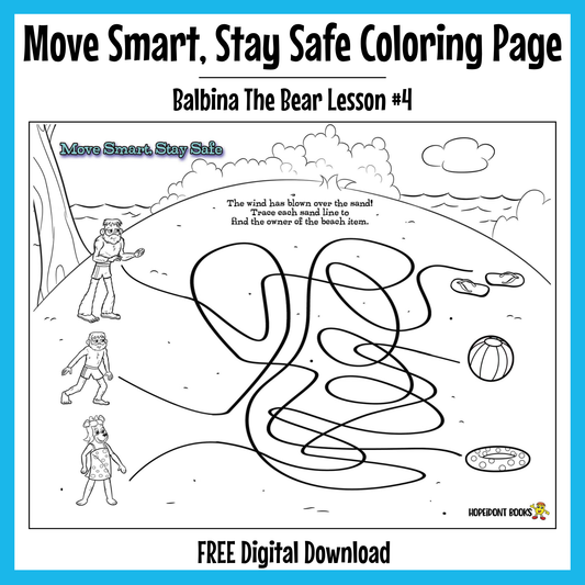 Move Smart, Stay Safe Coloring Page