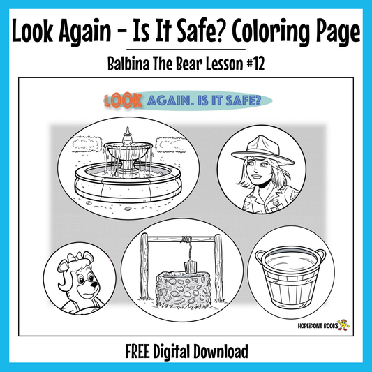 Look Again—Is It Safe? Coloring Page
