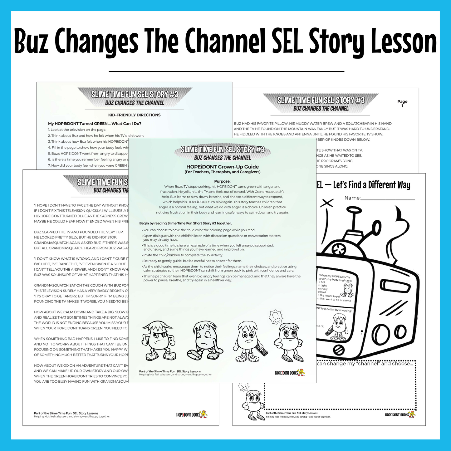 Buz Changes the Channel SEL Story Lesson