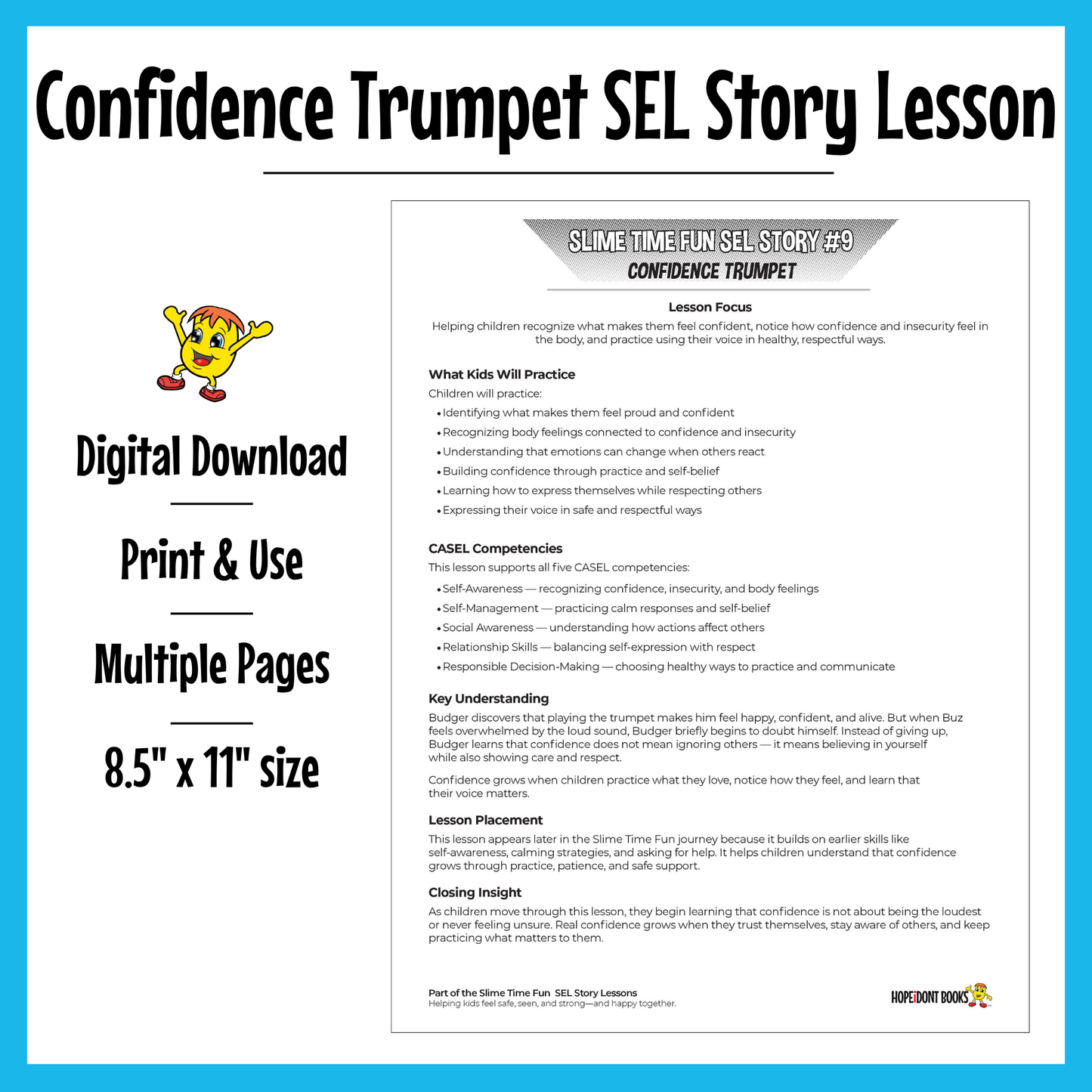 Confidence Trumpet SEL Story Lesson