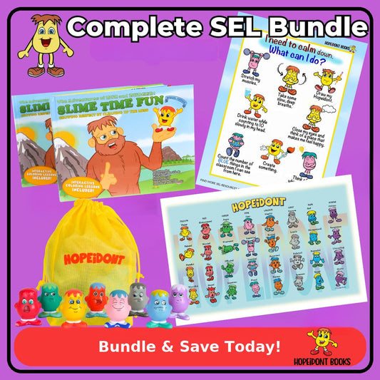 HOPEiDONT SLIME TIME FUN STARTER PACK WITH BOOK, POSTER, ACTIVITIES AND GAMES (SENSORY SQUISHIES SOLD SEPARATELY)