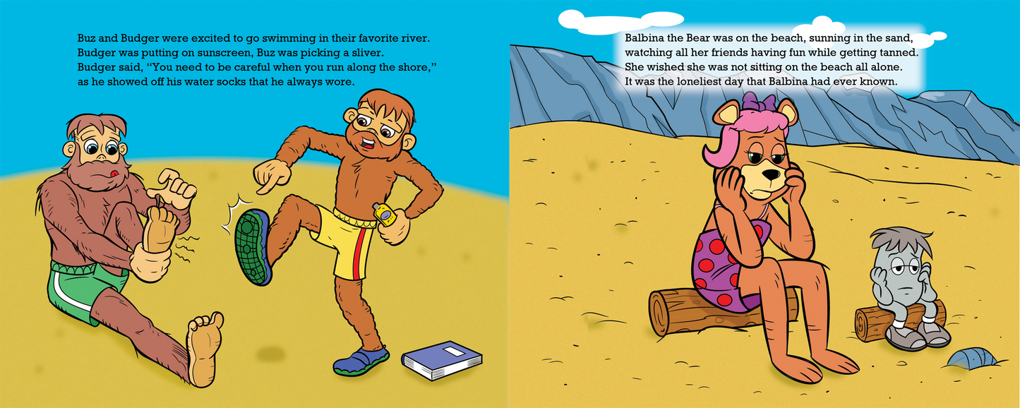 PRE-ORDER BALBINA THE BEAR LEARNS TO SWIM