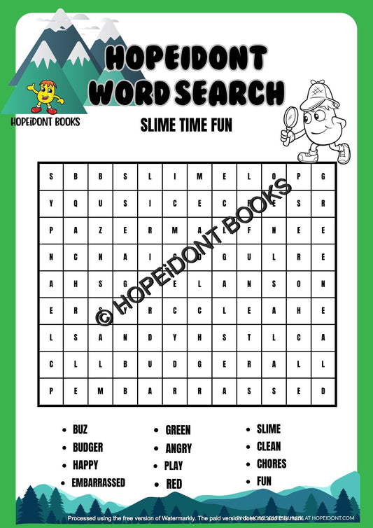 HOPEIDONT WORD SEARCH--SLIME TIME FUN