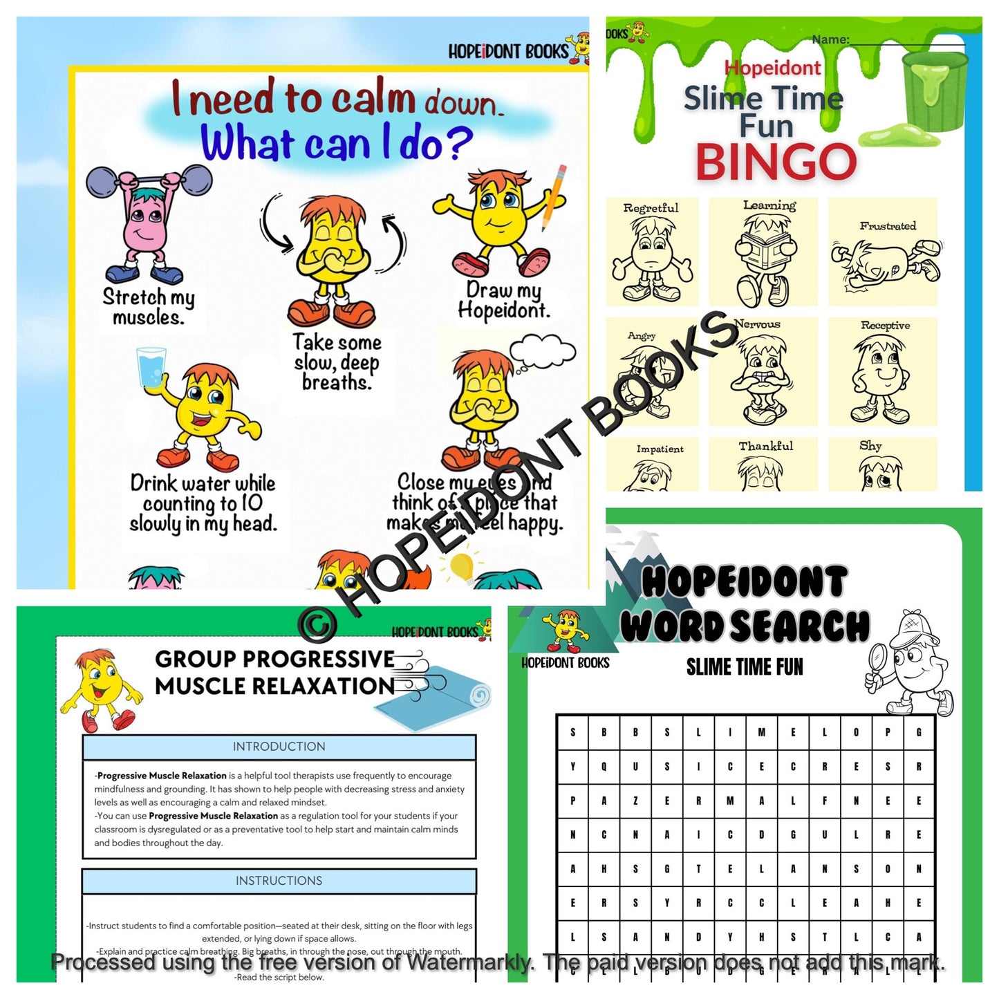 SLIME TIME ACTIVITIES AND GAMES (INCLUDED W/PURCHASE OF HOPEiDONT DIGITAL STARTER PACK)