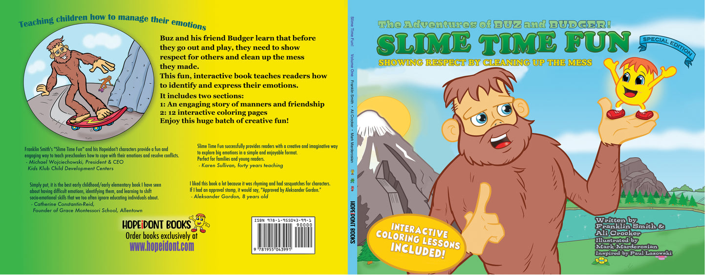 HOPEiDONT SLIME TIME FUN STARTER PACK WITH BOOK, POSTER, ACTIVITIES AND GAMES (SENSORY SQUISHIES SOLD SEPARATELY)