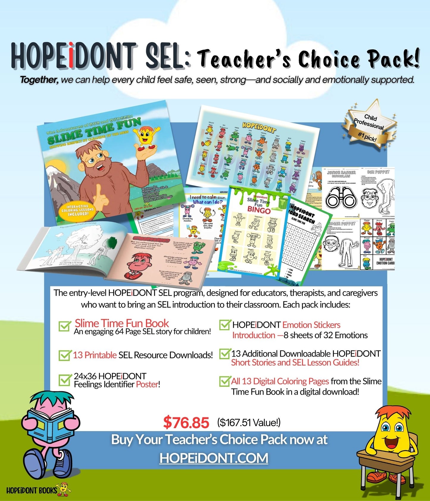 HOPEiDONT Teacher's Choice Pack I Curated Program