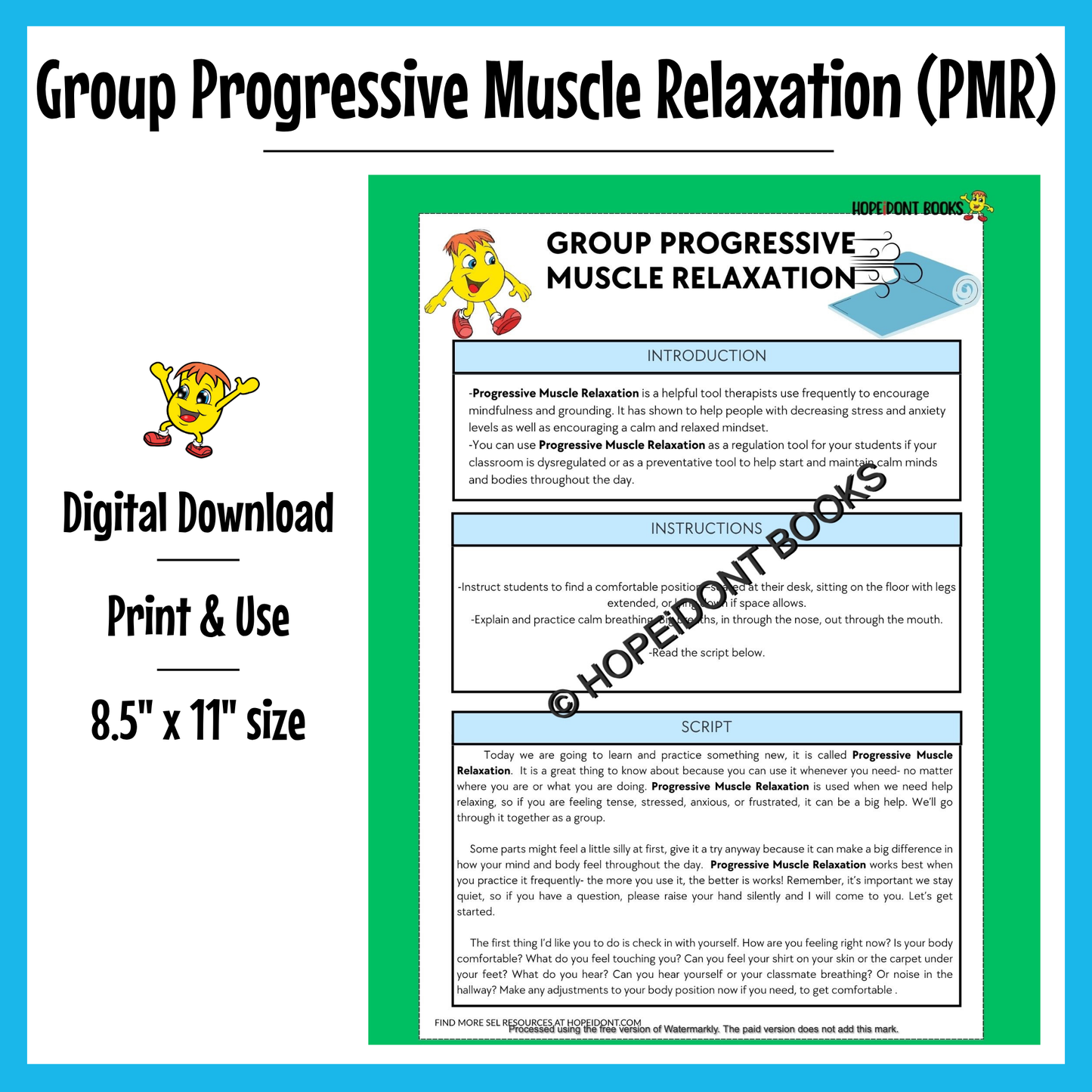 Group Progressive Muscle Relaxation Activity (PMR)