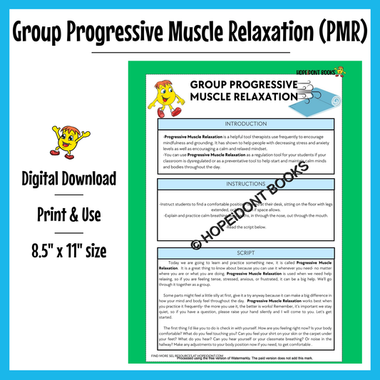 Group Progressive Muscle Relaxation Activity (PMR)