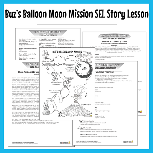 Buz’s Balloon Moon Mission SEL Story Lesson