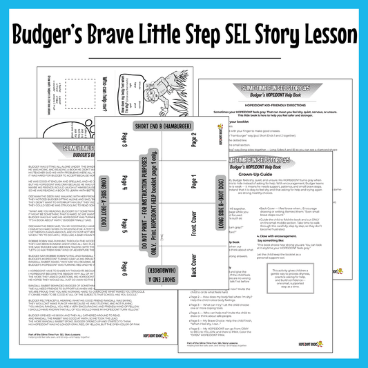 Budger’s Brave Little Step SEL Story Lesson